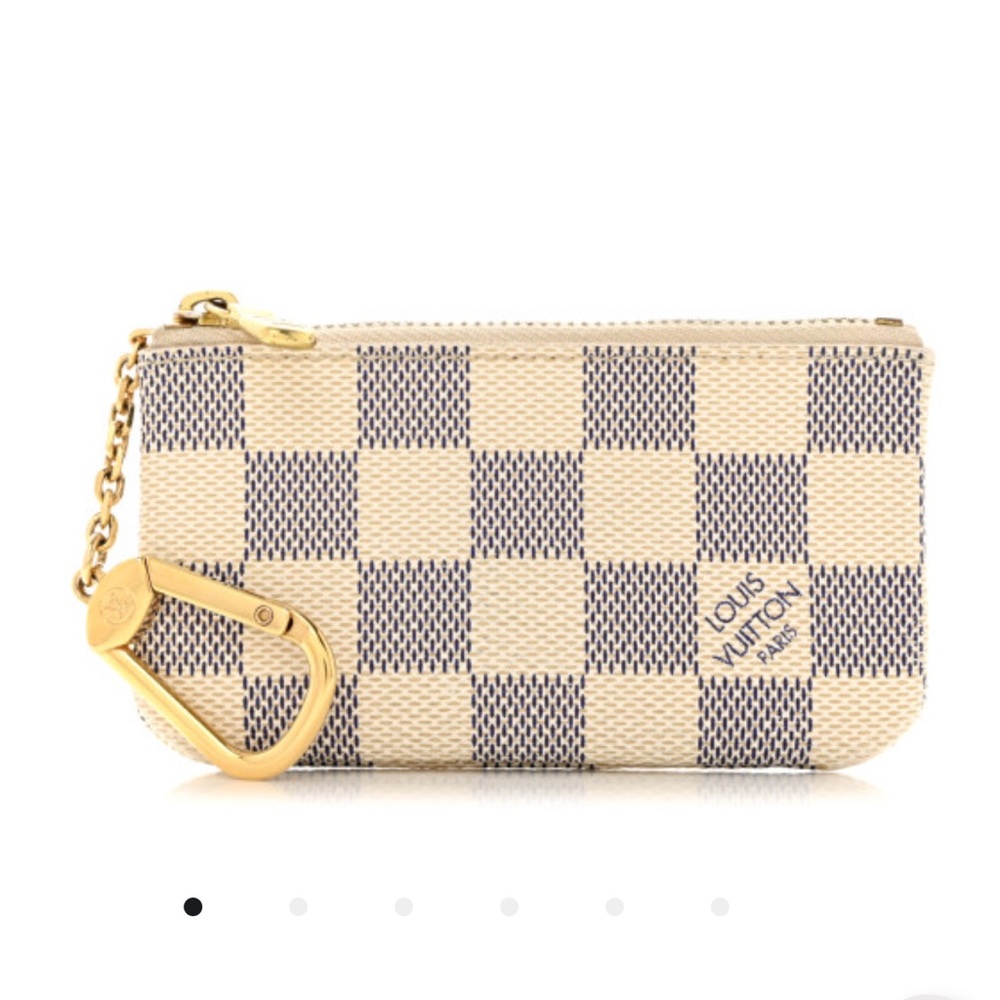 LOUIS VUITTON Damier Azur Key Pouch